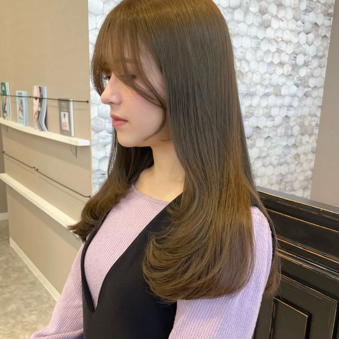 セミロング カラー nanami 🌼のヘアスタイル