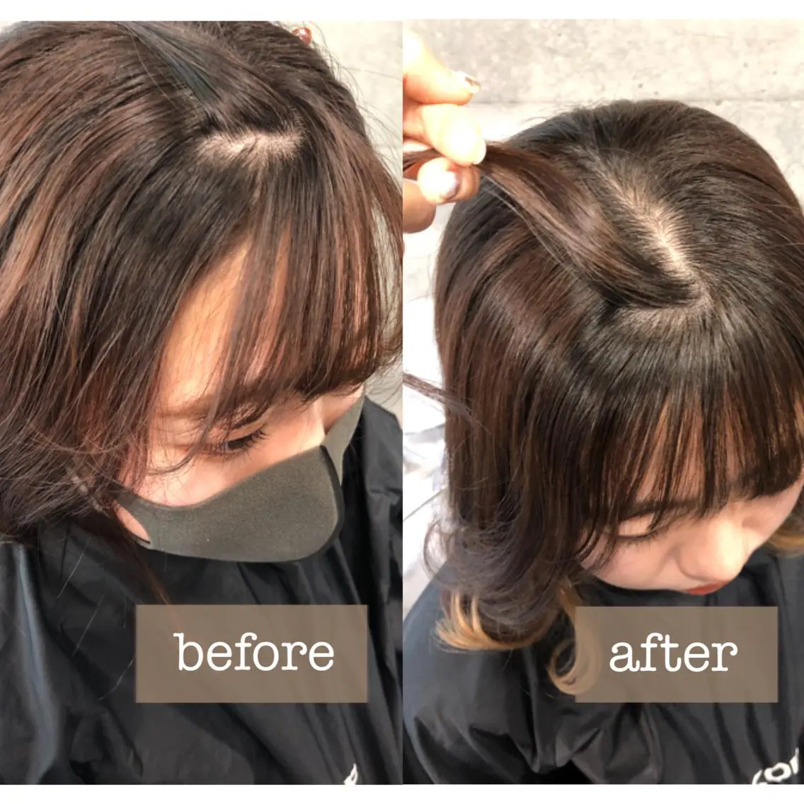 セミロング セミロングパーマ 縮毛矯正 卒業式お呼ばれ🕊️ ヘアセット✴︎ミキのヘアスタイル
