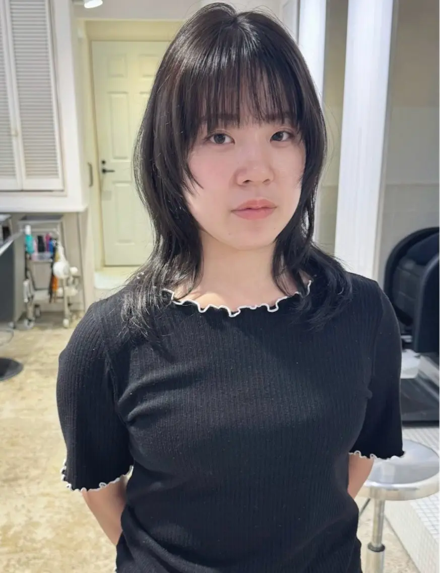 セミロング 顔周りカット レイヤーカット oto 🫧のヘアスタイル