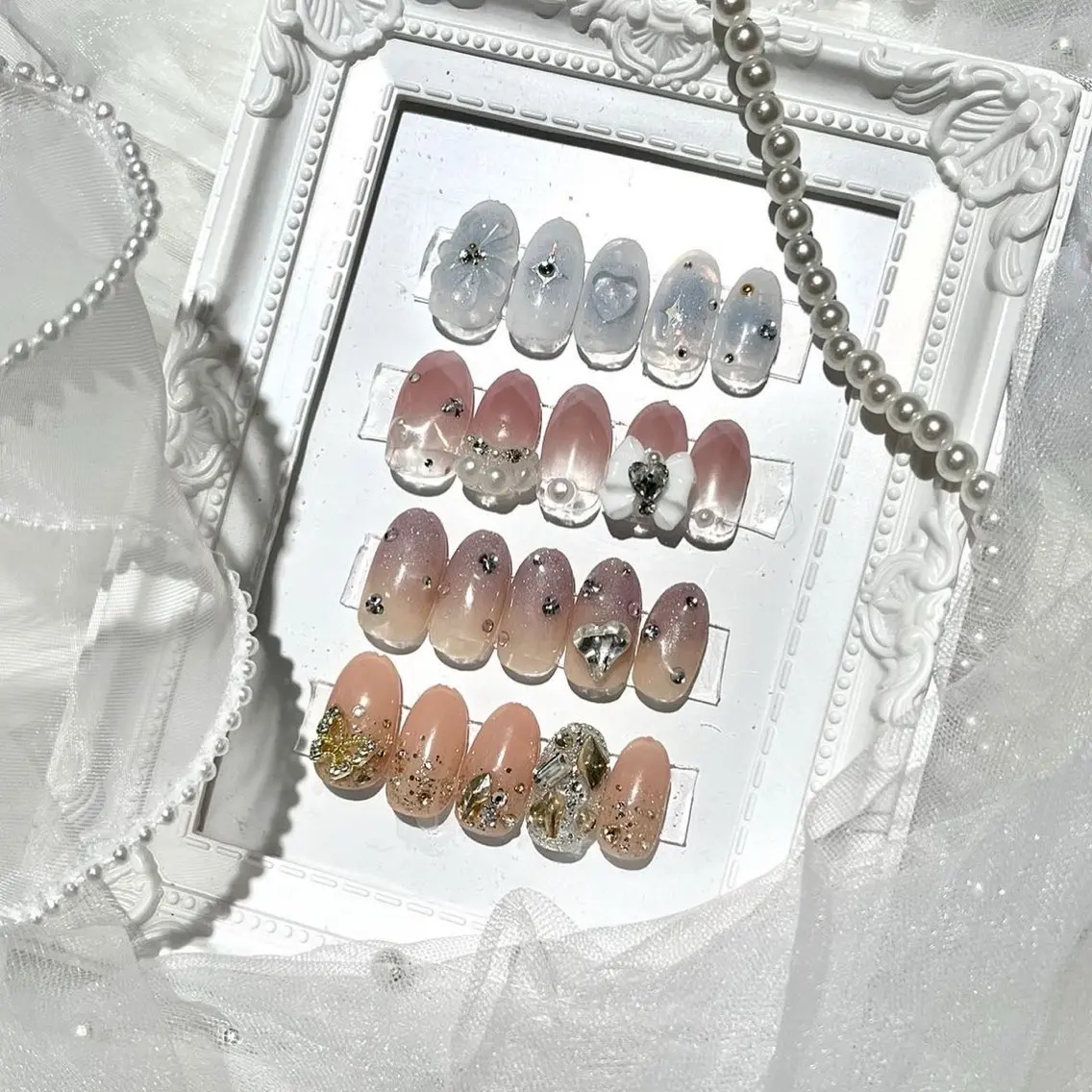 ネイル ハンドネイル ハンドケア Macherie Rose Jrのネイルデザイン