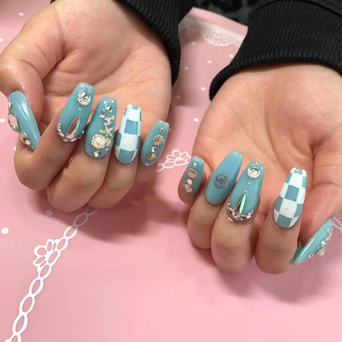 セミロング ネイル ハンドネイル 《LB》ラブリエ Nail&eyeのマツエク・マツパデザイン
