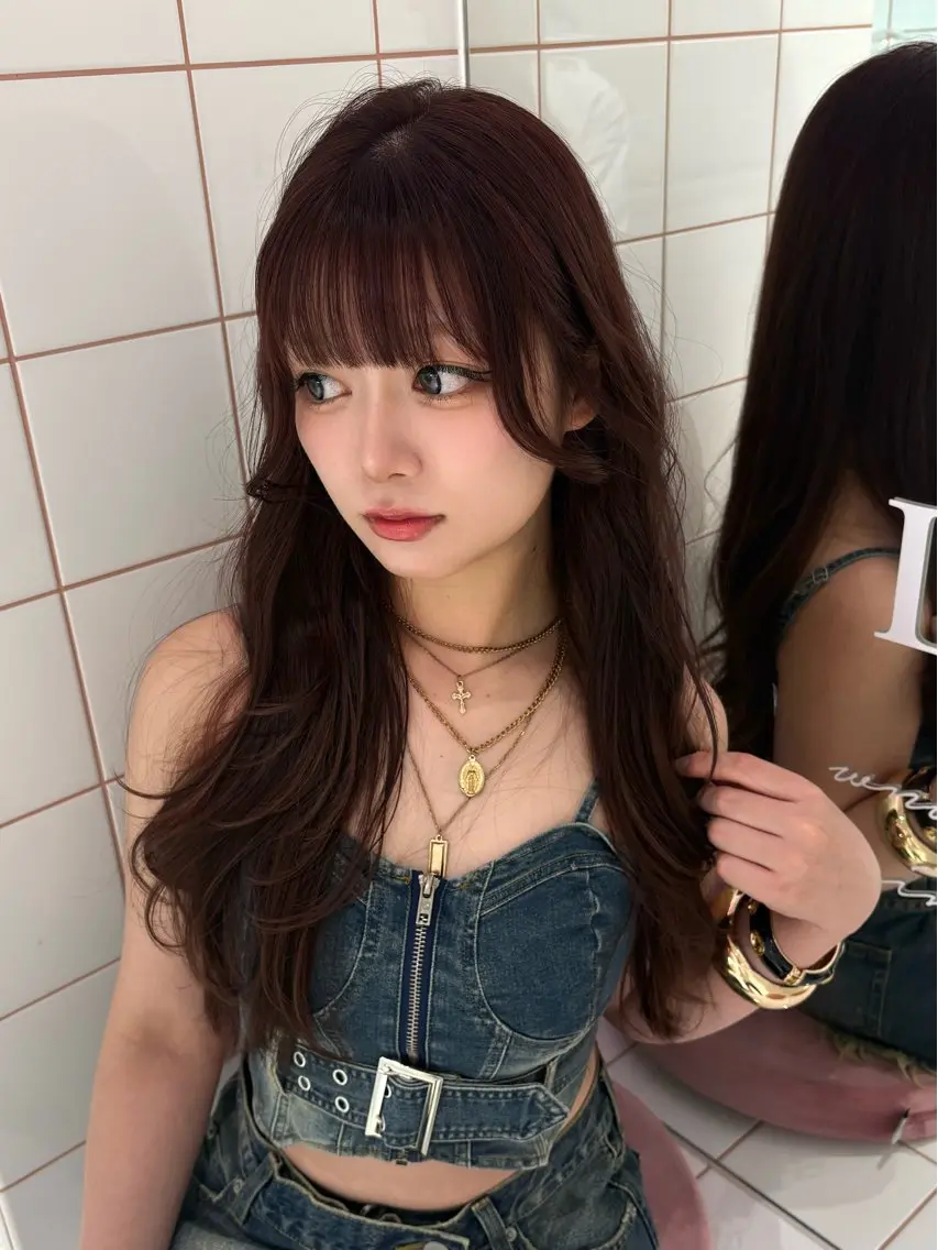 ロング トリートメント 色気レイヤースタイル 洒落色気ヘアマサトのヘアスタイル