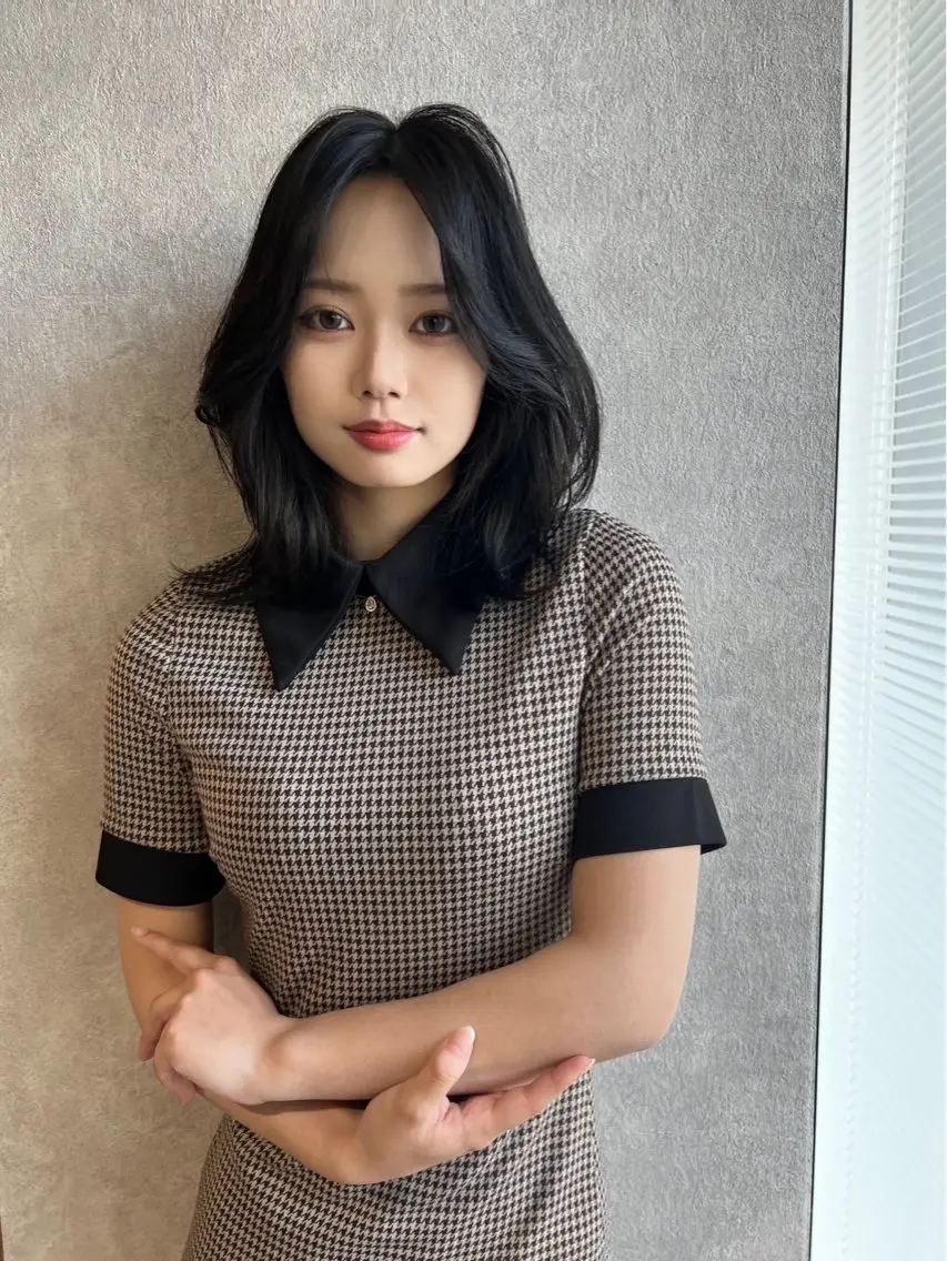 ミディアム くびれヘア 髪質改善 トリートメント カット ヘアカラー トリートメント qpula クプラのヘアスタイル