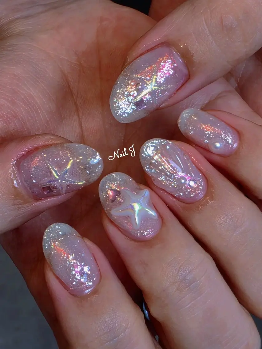 ネイル 韓国ネイル 夏ネイル ハンドネイル Nail Jのネイルデザイン