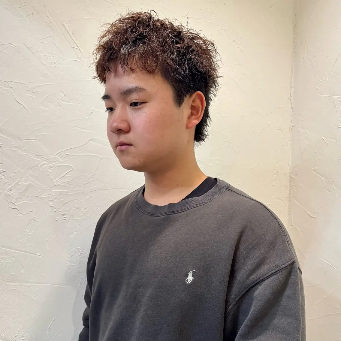 ショート パーマ メンズ アップバング メンズ就活ヘア メンズパーマ メンズショート スパイキーショート カット パーマ ヘアセット 【池袋/スパイキー ショート】ⓝⓘⓜⓤのヘアスタイル