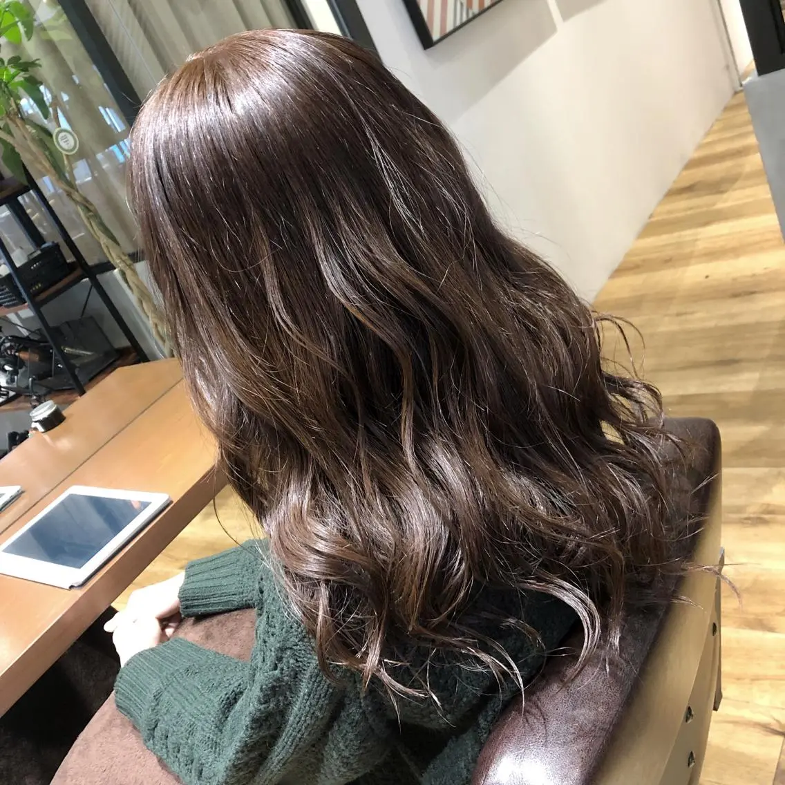 ロング カラー ダークグレー ダークグレージュ グレージュ ◇おの あすか◇のヘアスタイル