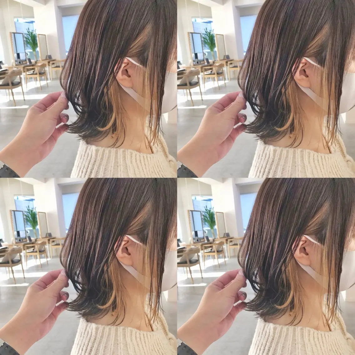 ミディアム カット ヘアカラー トリートメント 艶髪ショートの匠✂️ 錦糸町佐藤店長のヘアスタイル