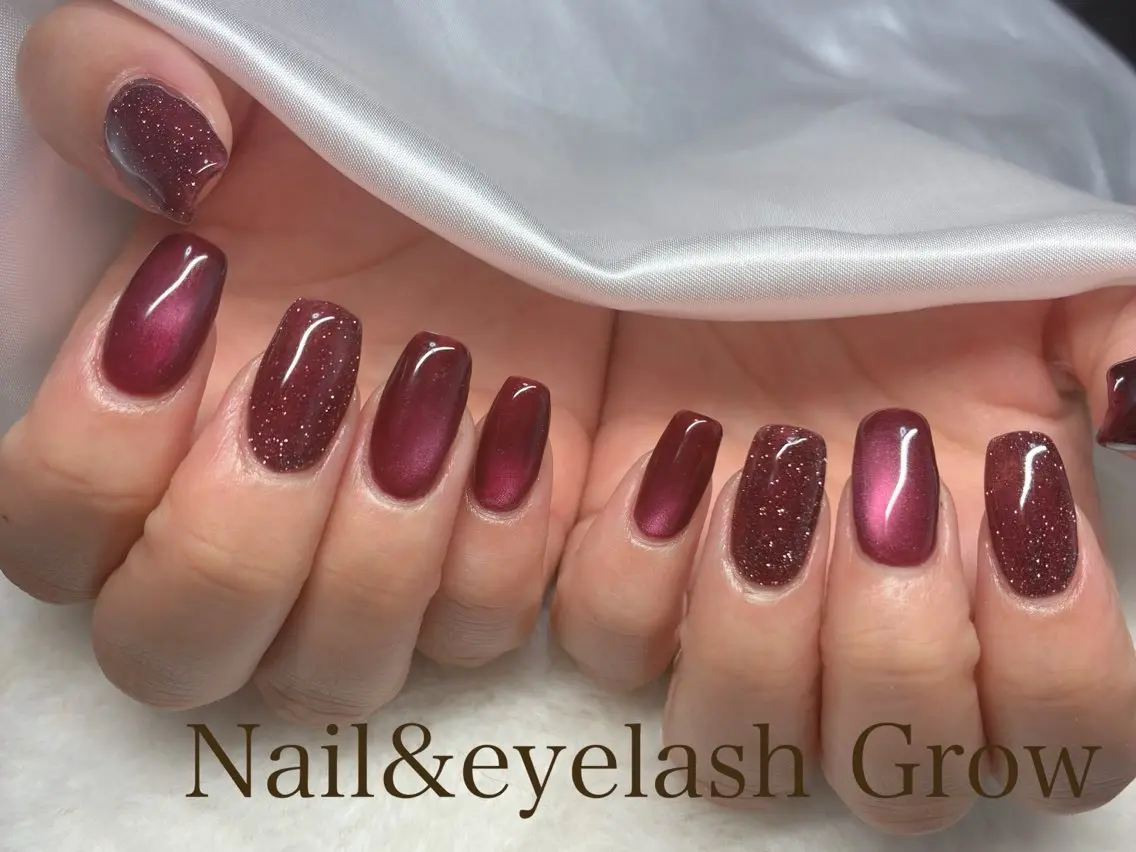 ネイル マグネットネイル ハンドネイル Nail&eye Grow ちかのネイルデザイン