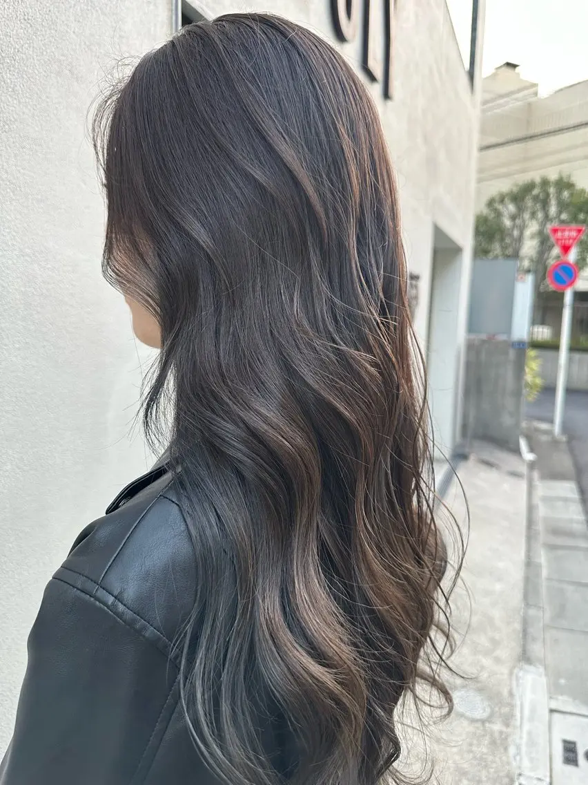 セミロング カラー パーマ ヘアアレンジ マンツーマンサロン 髪質改善⭐︎代官山のヘアスタイル