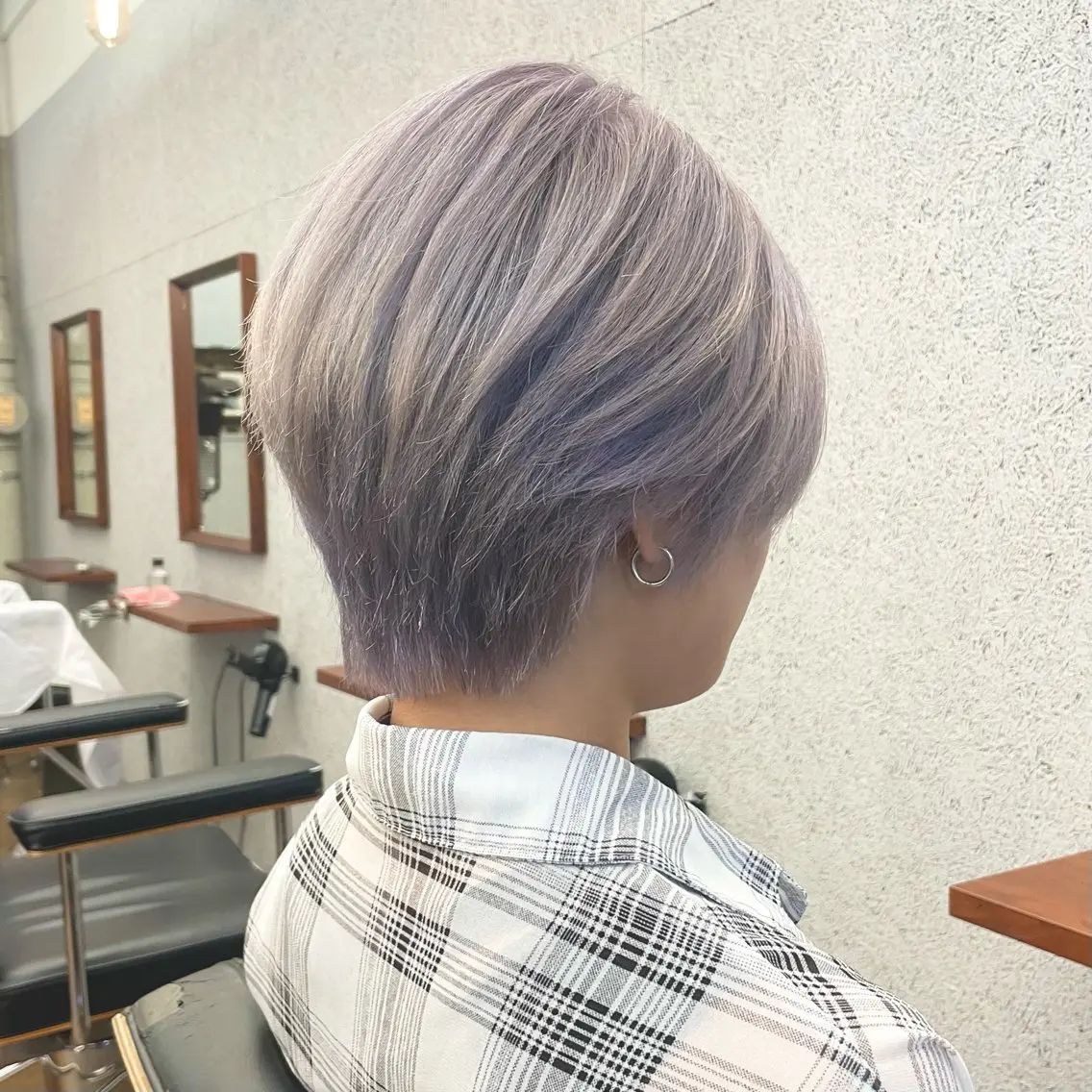 ショート カラー メンズ メンズウルフカット ハンサムショート ラベンダーカラー ショートヘア ウルフカット カット ヘアカラー トリートメント ヘアセット ✂︎ウルフ・ショート ✂︎MIKUNIのヘアスタイル