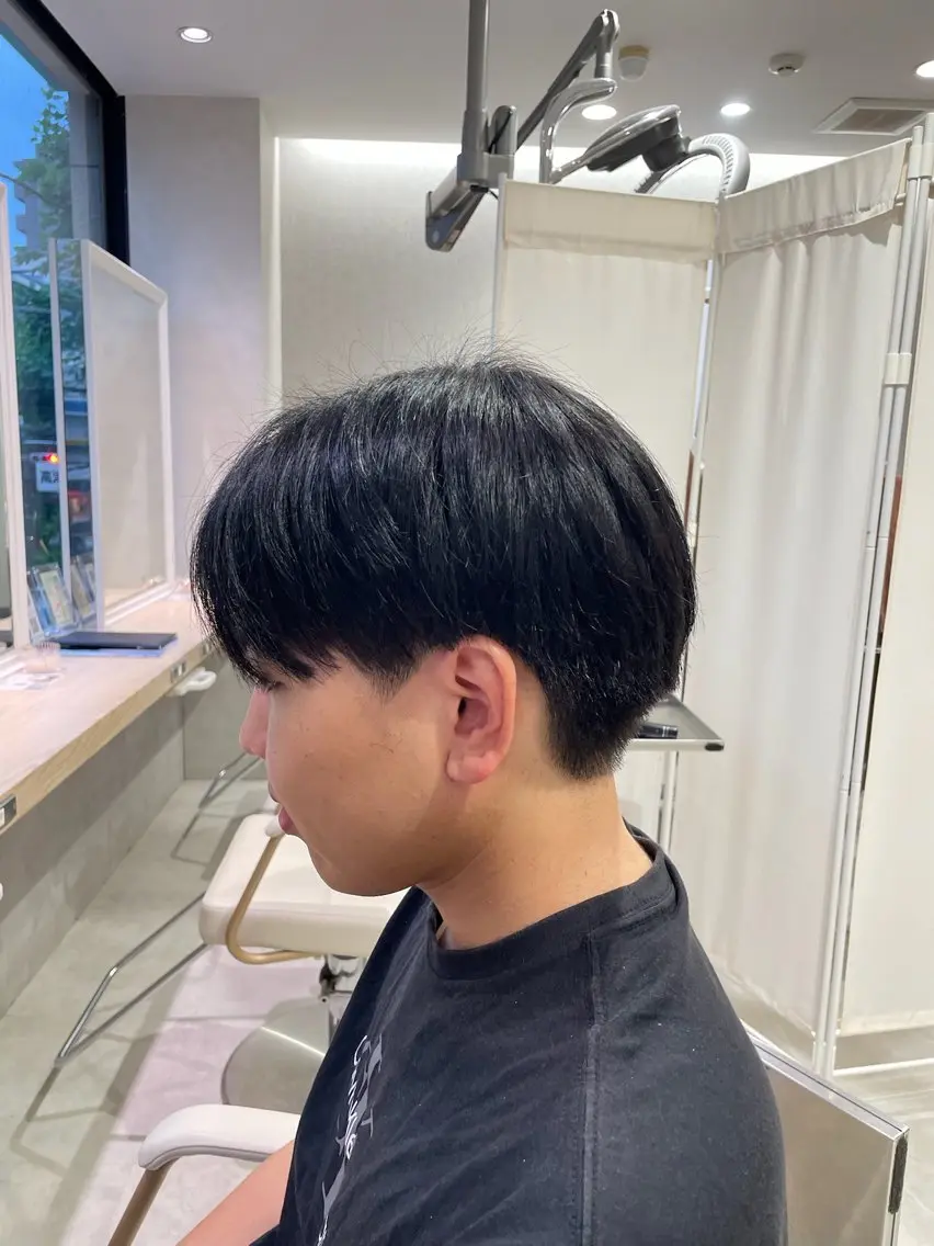 メンズ センターパート マッシュ 川尻 未来のヘアスタイル