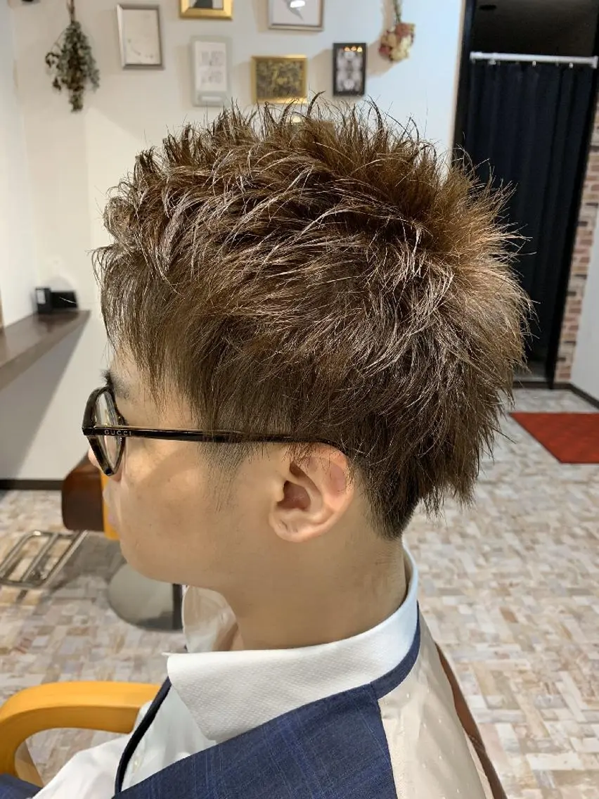 ✨大人気✨メンズカット+カラー+黄金比眉カットの写真