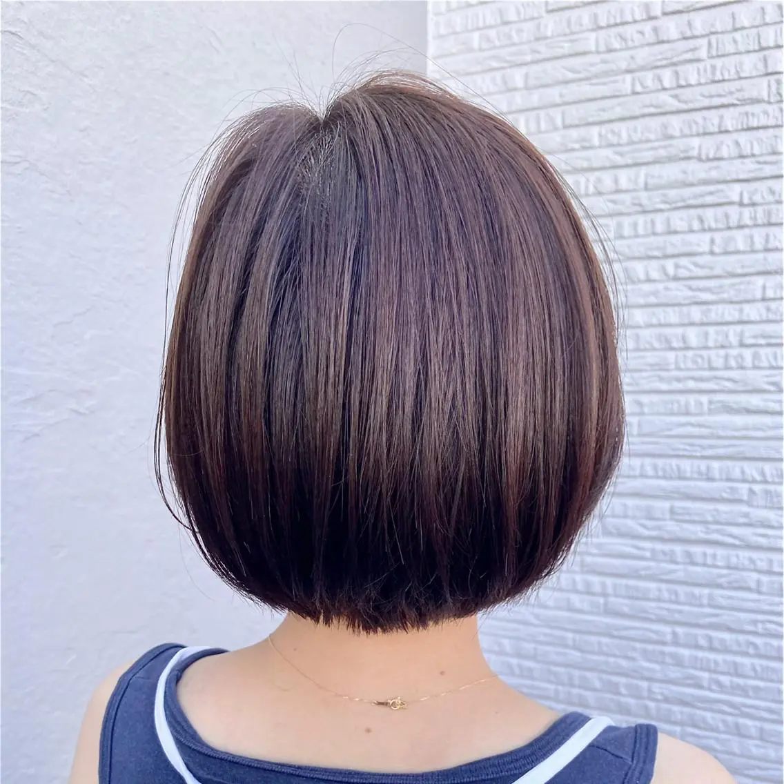 ショート カラー 学生 コテ巻き風パーマ★ はるさんのヘアスタイル