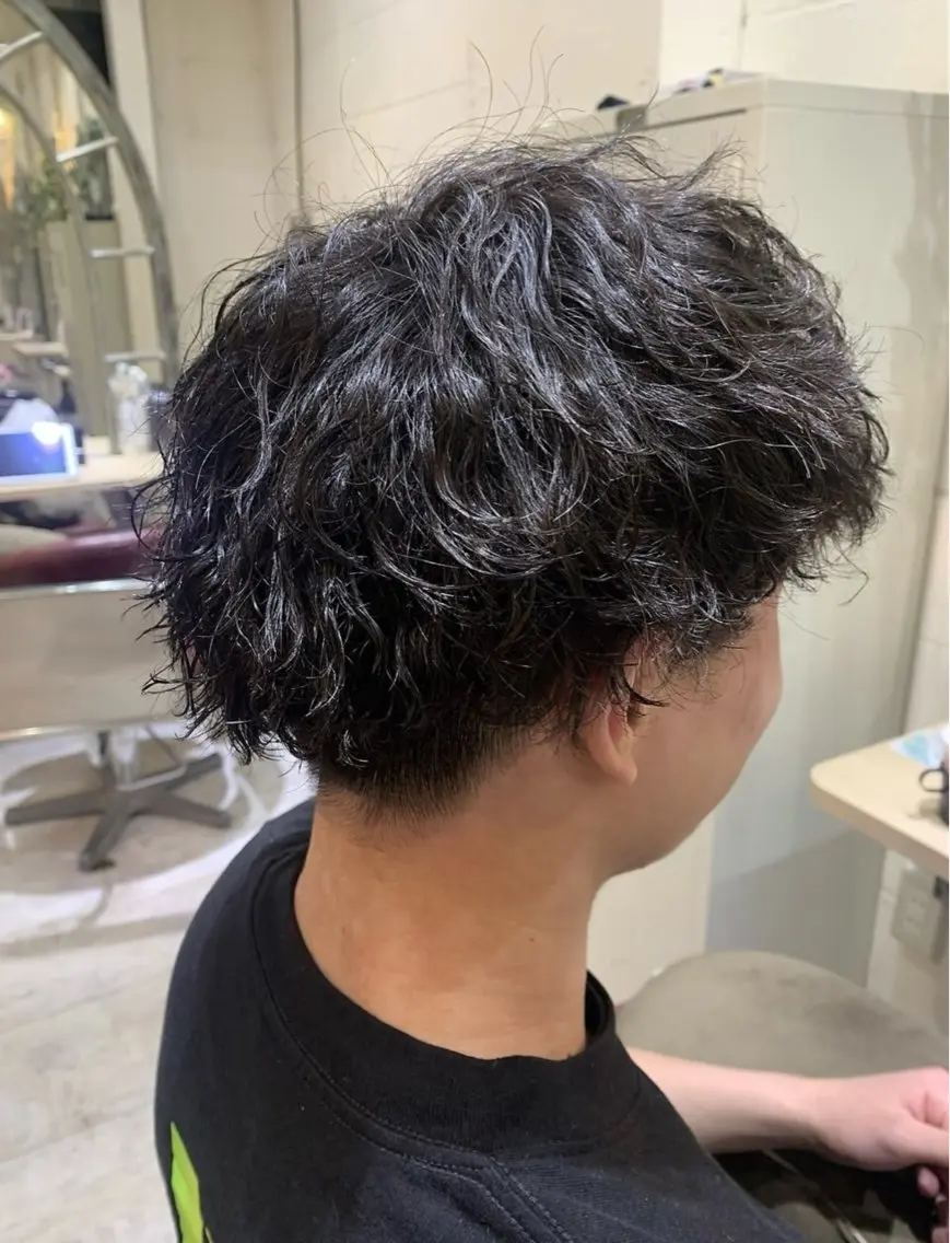 ショート パーマ メンズ支持率NO.1 🔥Ai 北千住店のヘアスタイル