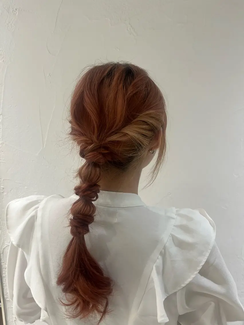 ロング ボブパーマ／アレンジ Onのヘアスタイル