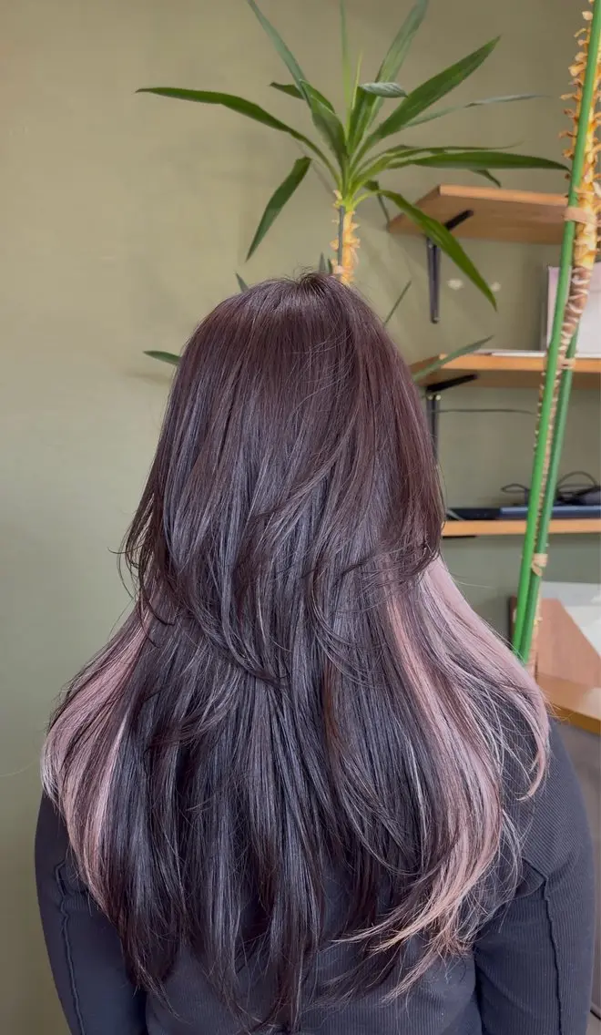ロング ロング 内山 優のヘアスタイル