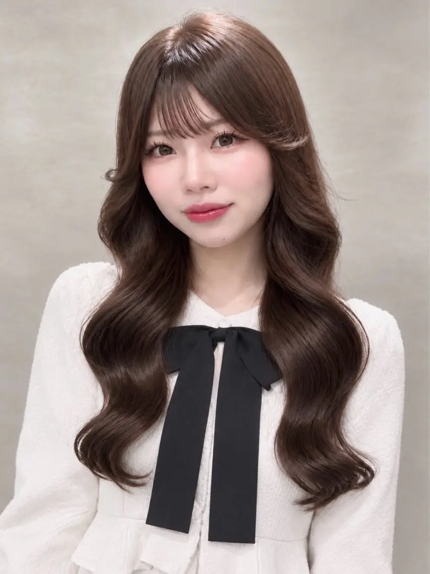 ロング カラー ブラウンカラー ミント ヘアカラー 🤍艶モテカラー♡ ブラウン🤍Rimiのヘアスタイル