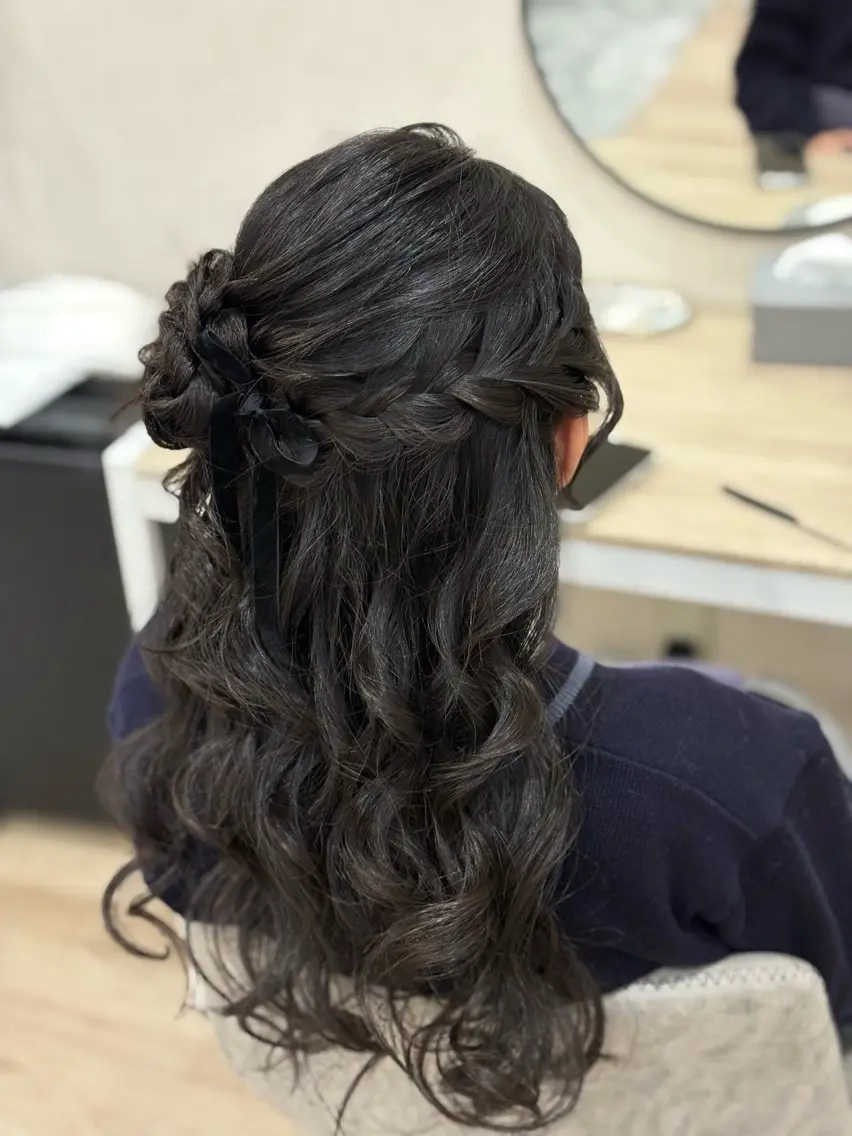 ロング ヘアアレンジ Charmoi 枚方 Yuukiのマツエク・マツパデザイン