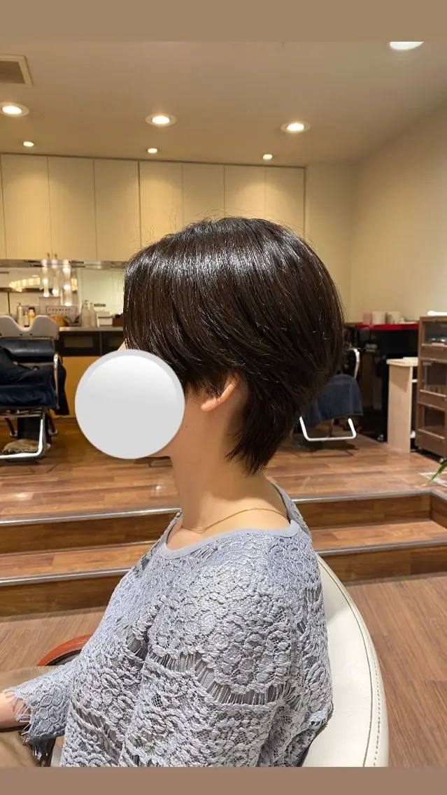 ショート ハンサムショート ショートヘア 島田 花梨のヘアスタイル
