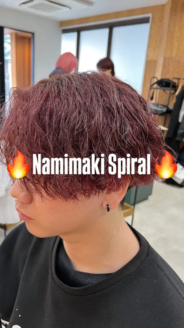 カラー パーマ メンズ メンズパーマ 波巻きパーマ 【メンズパーマ専門】 質感職人/牧野成瀬のヘアスタイル
