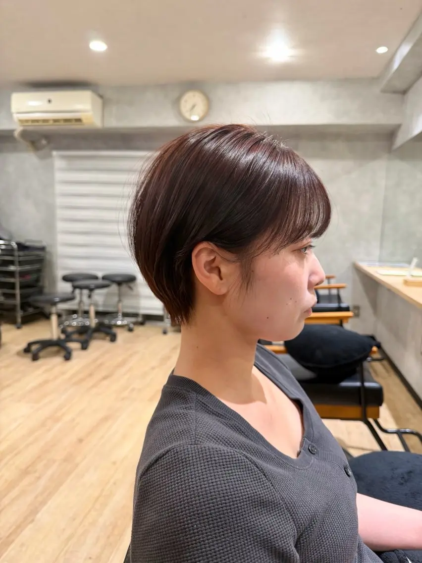 ショート カラー カット ヘアカラー トリートメント 🍃ショートヘア🍃 北林春樹のヘアスタイル