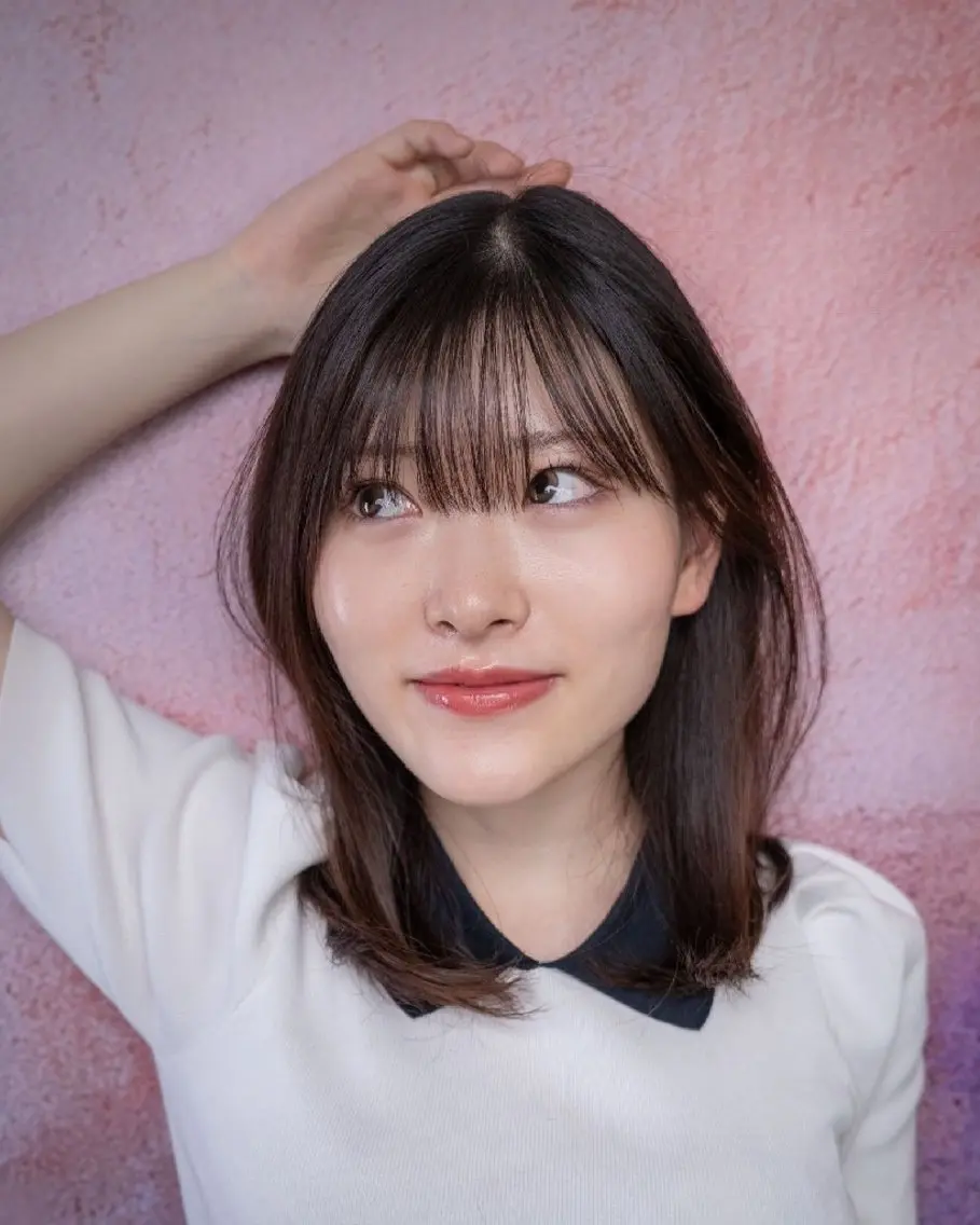 セミロング カラー 松尾 泰伸のヘアスタイル