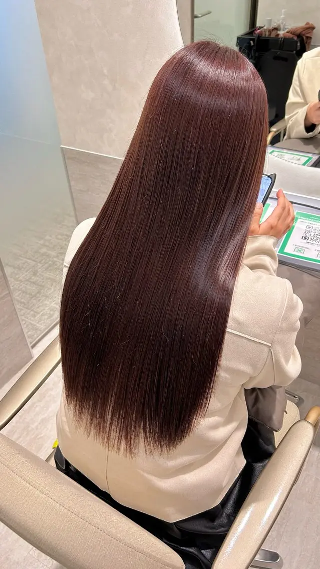 髪質改善エステカラー+トリートメントの写真
