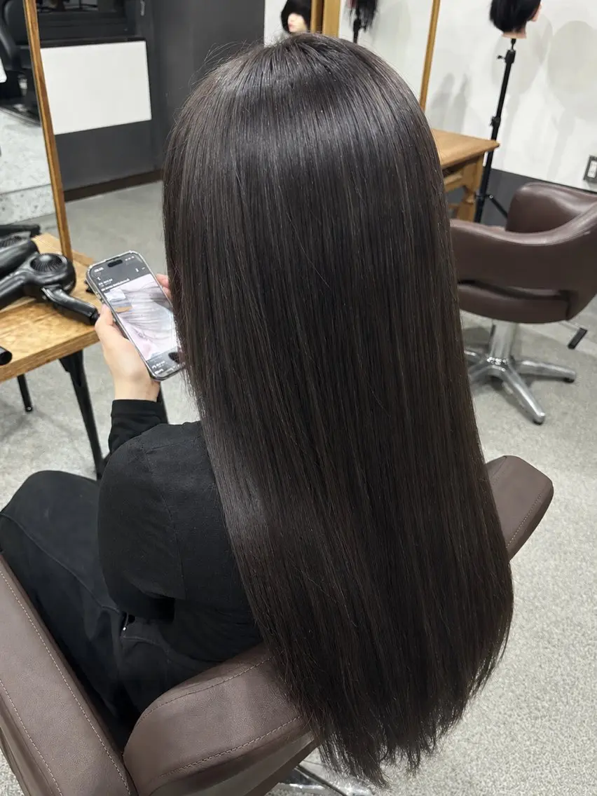 ロング カラー ブラウンカラー ダークブラウン ヘアカラー 佐野 清良‎🍒♡のヘアスタイル
