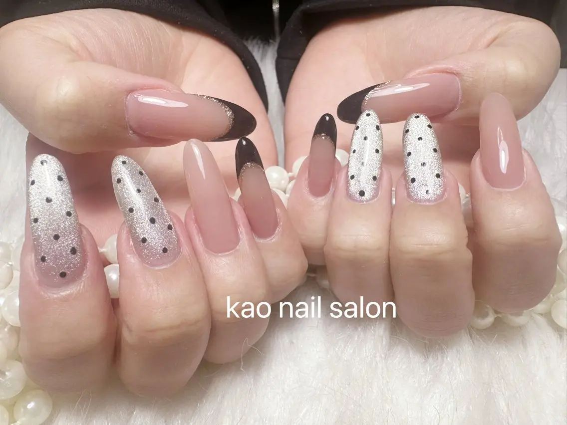 ネイル ハンドネイル kao nail マグネット/長さだしのネイルデザイン