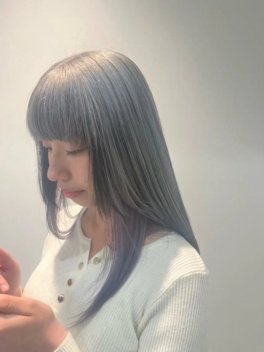 ロング ブリーチカラー特化 美容師/𝕐𝕌𝕀のヘアスタイル