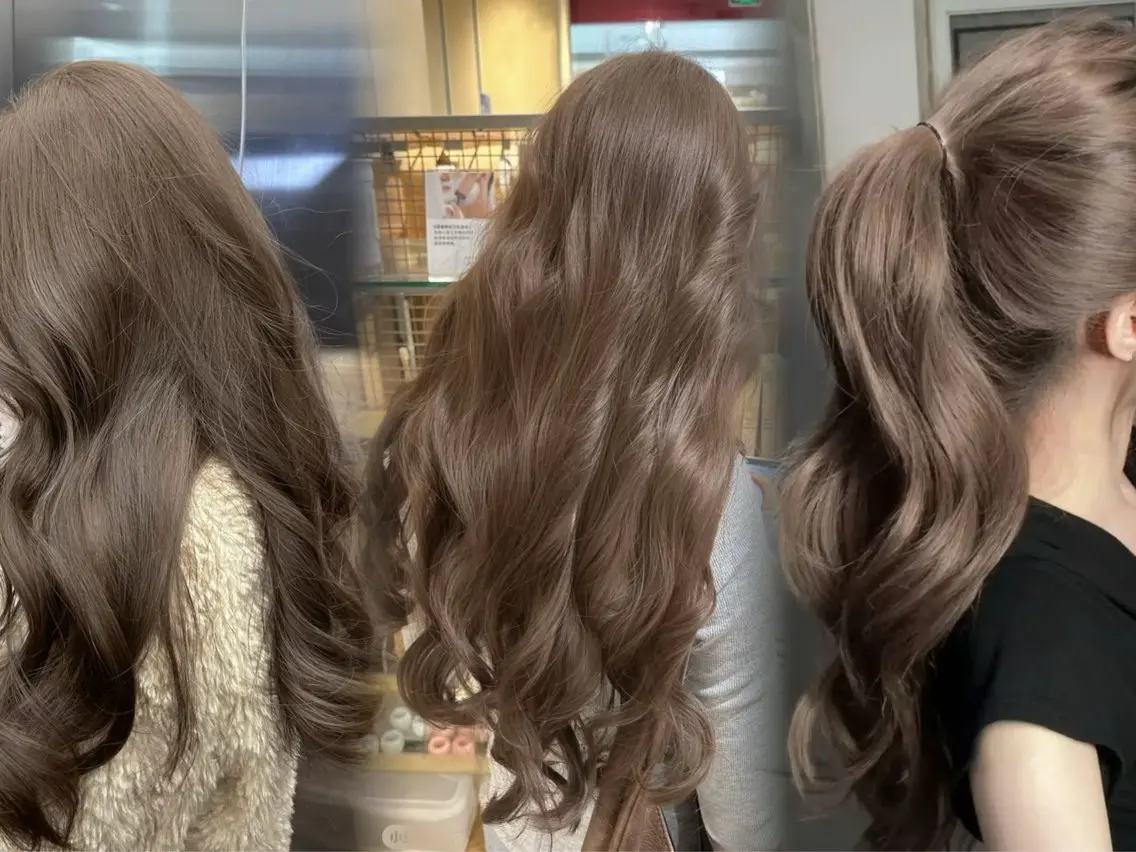 カラー ヘアカラー トリートメント ❤️縮毛矯正❤️ 髪質改善❤️平野実花のヘアスタイル