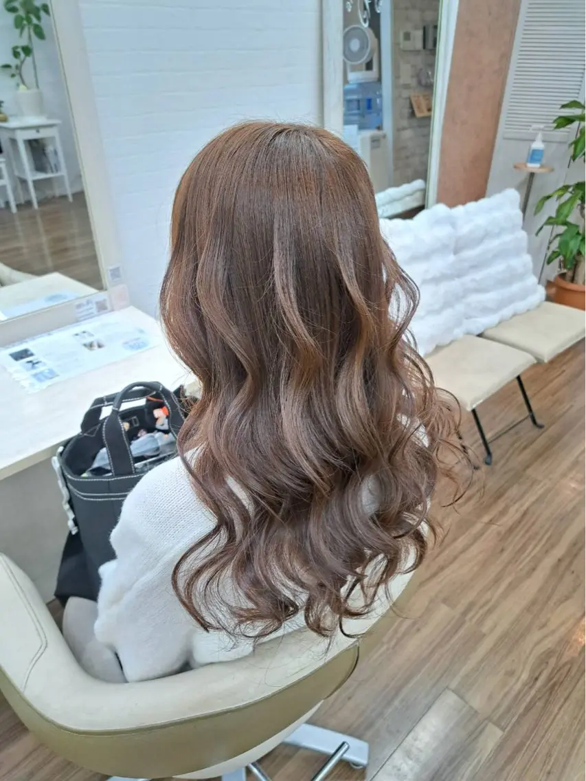 ロング ヘアアレンジ ヨシンモリ ヘアセット GLOSS 心斎橋 山上のヘアスタイル