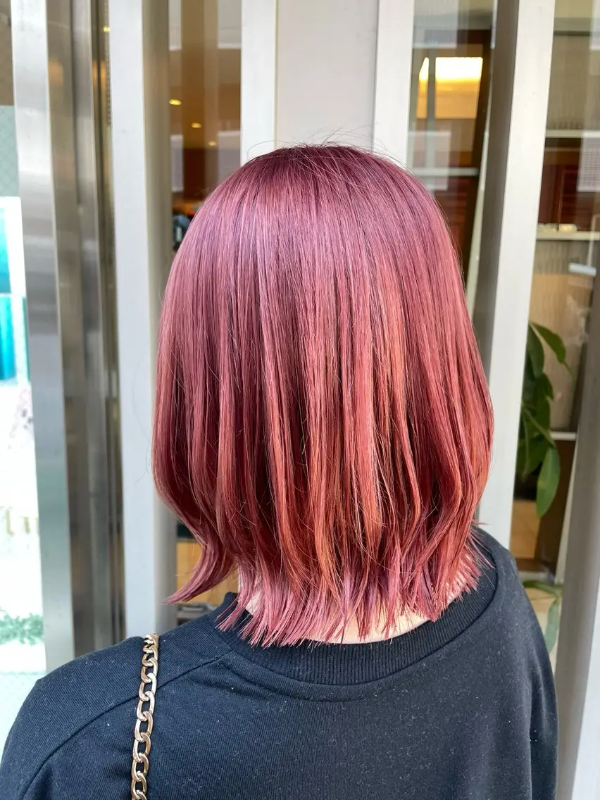 ミディアム カラー 黒坂 唯奈 /パーマ・ボブ特化のヘアスタイル
