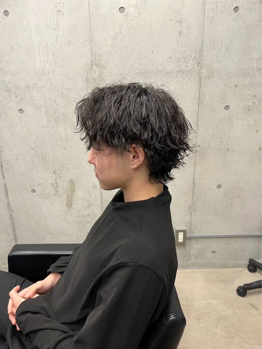 カット+プラチナパーマ(レディースも大歓迎)の写真