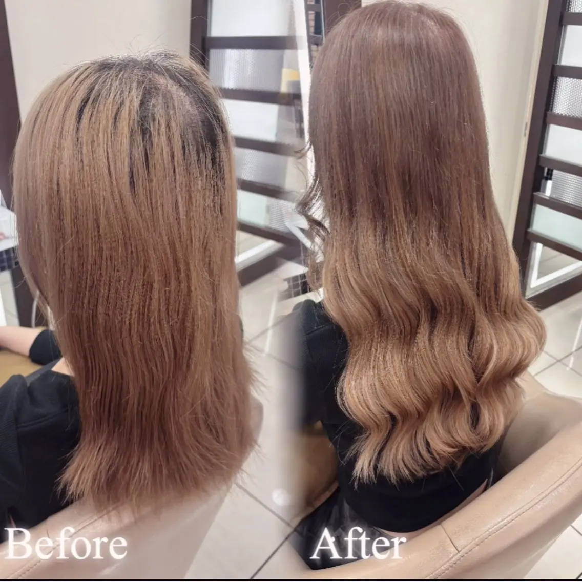 ロング シールエクステ エクステ ロング ヘアカラー エクステ ヘアセット 横浜シールエクステ 韓国エクステみさきのヘアスタイル
