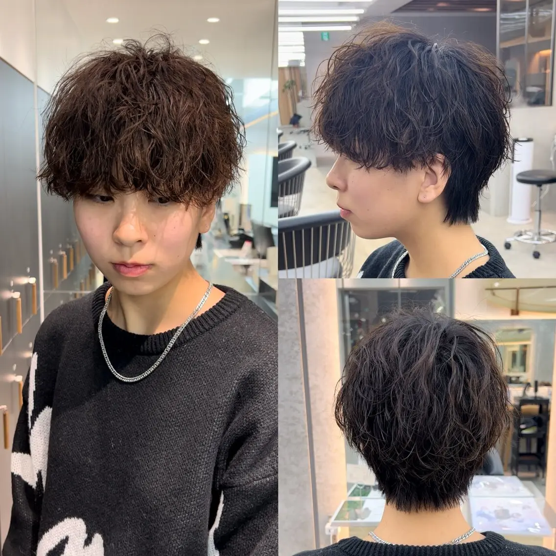 パーマ メンズ マッシュウルフ マッシュ メンズパーマ 波巻きパーマ メンズウルフカット カット ヘアカラー パーマ 爽太/韓国/縮毛矯正 レイヤー/メンズのヘアスタイル