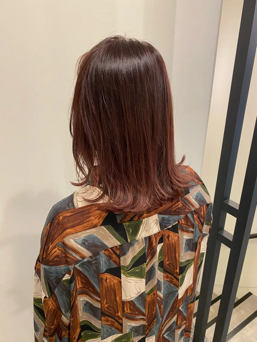 ミディアム カラー ブリーチ グラデーションカラー カット ヘアカラー トリートメント 🍑 モモカ🍑のヘアスタイル