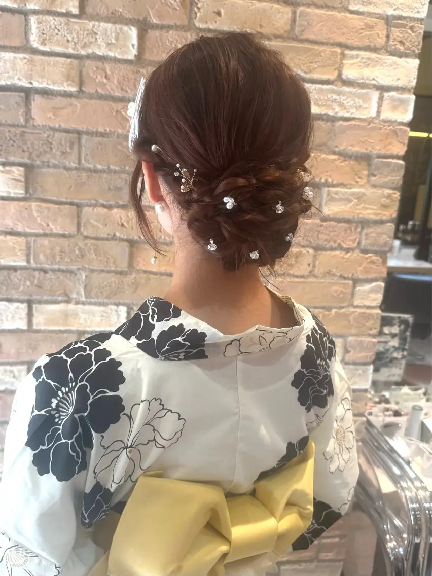 ヘアアレンジ Miyuu🎀カラー ・束感マツエク👀✨のマツエク・マツパデザイン