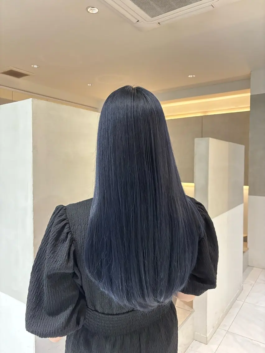 ロング カラー ヘアアレンジ ヘアカラー 似合わせカットカラー 💎モエのヘアスタイル