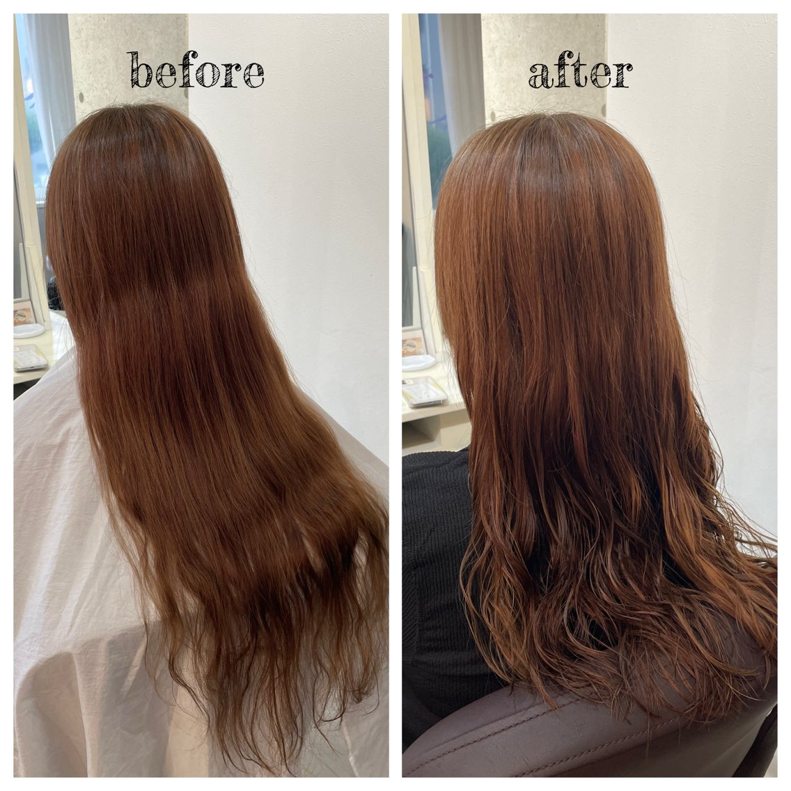 ロング カット パーマ トリートメント PutiLuca 浅川のヘアスタイル