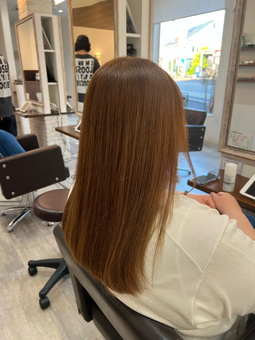 カラー ベージュカラー ブリーチ ブリーチなしカラー 白田 妃美希のヘアスタイル