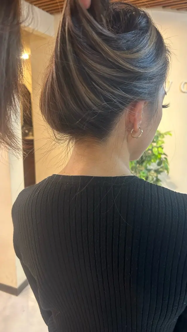 ロング カラー ハイライトカラー ハイライト カット ヘアカラー 竹井俊介/ブリーチ /海外レイヤーのヘアスタイル