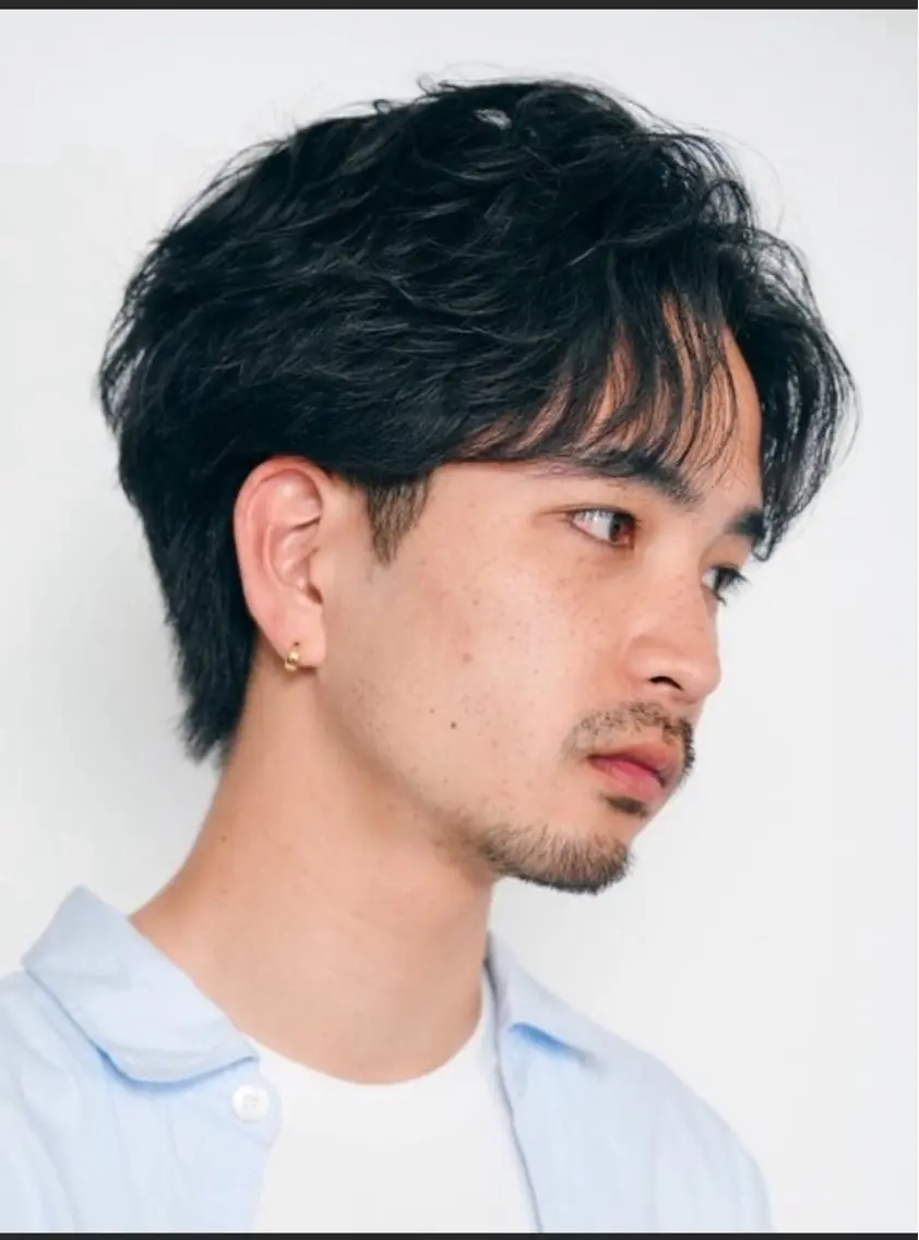 ショート パーマ メンズ カット パーマ fifthパーマ特化 ユウリのヘアスタイル