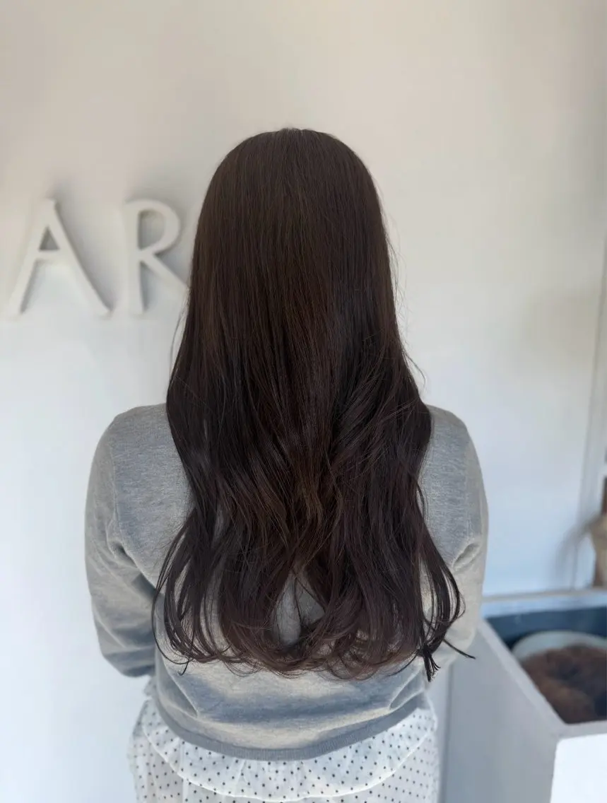 ロング カラー カット ヘアカラー トリートメント 透明感カラー／ 艶感カラー／RAMUのヘアスタイル