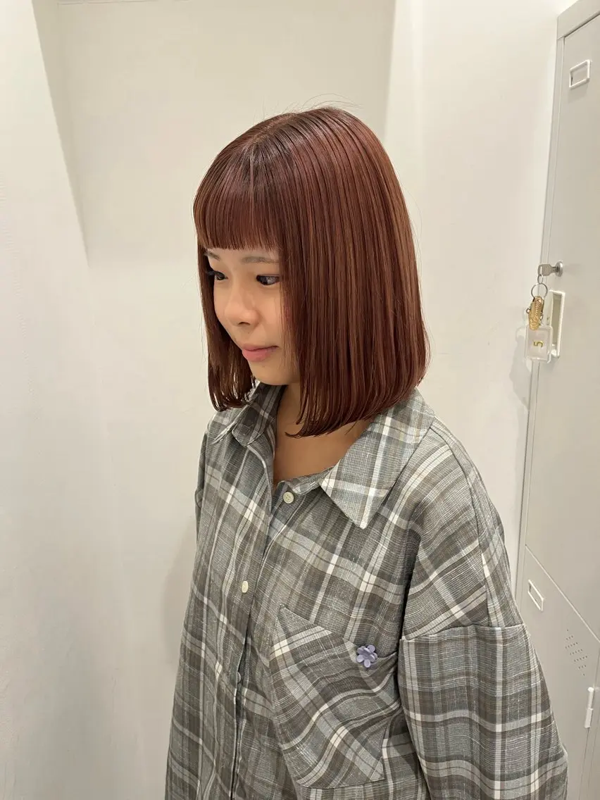 ヘアカラー sena⌇ベージュ⌇ ブリーチなしWカラーのヘアスタイル