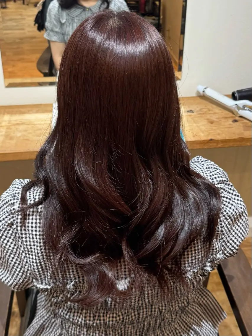 セミロング カラー ヘアカラー 波多野 麻由のヘアスタイル