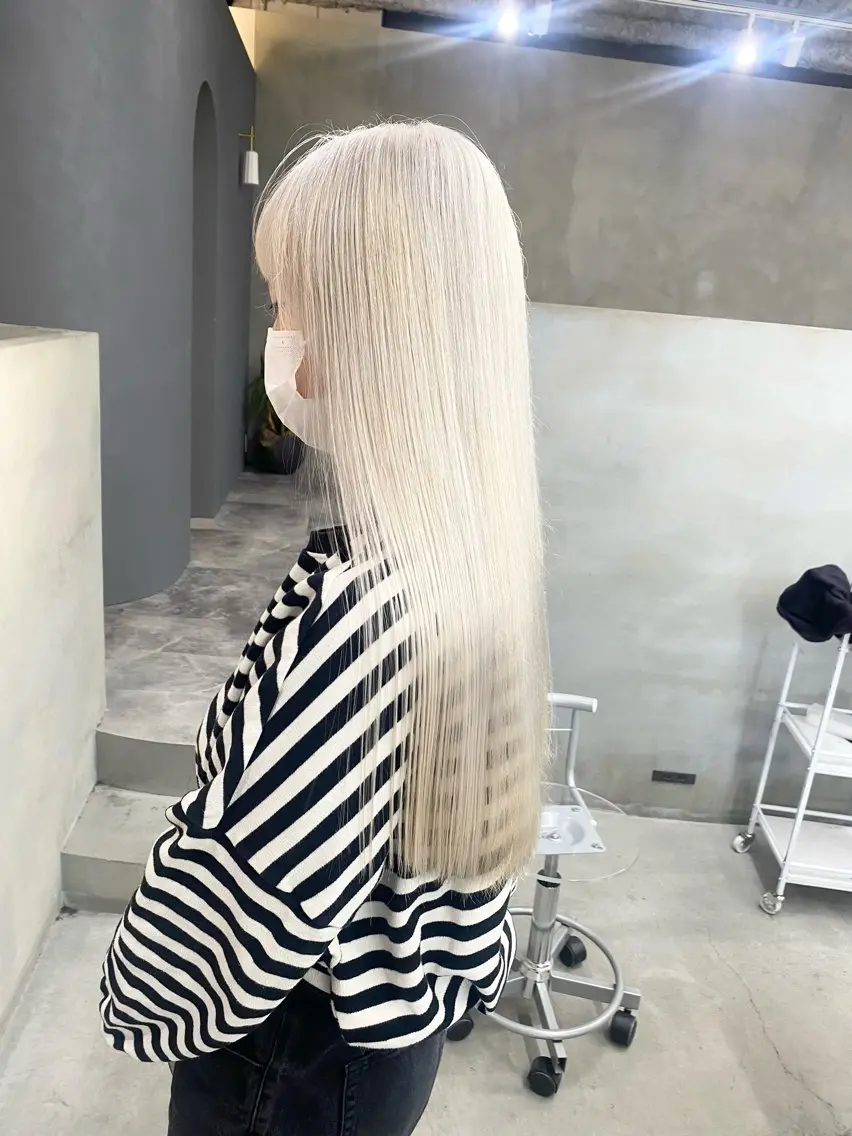 ロング カラー ヘアカラー 前橋 姫奈のヘアスタイル