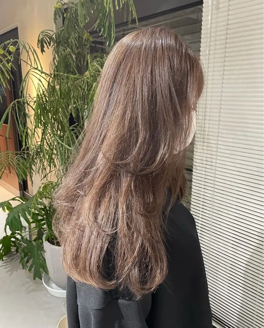 ロング カラー 似合わせカット カット ヘアカラー トリートメント mizuki /メンズカット募集のヘアスタイル