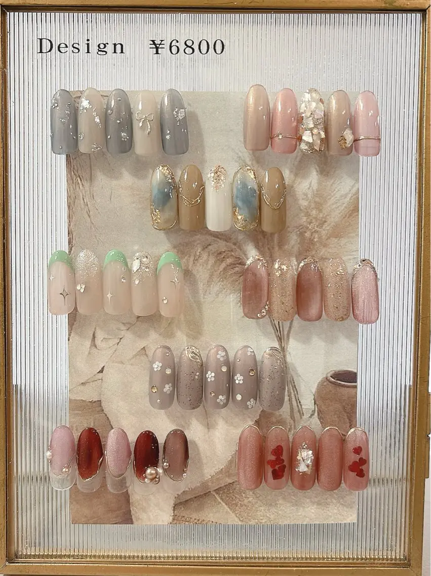 ネイル フットネイル ジェルネイル 韓国ネイル 春ネイル ハンドネイル nail salon Lauleaのネイルデザイン