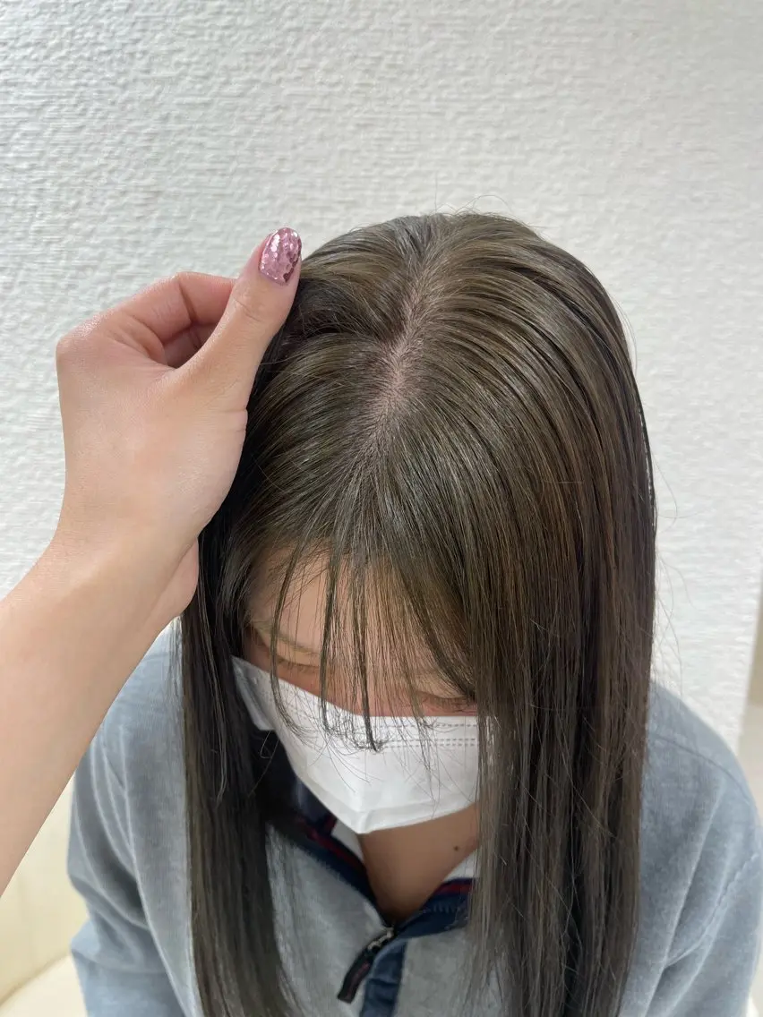 ロング ブリーチなしダブルカ ラー🎀透明感/AOのヘアスタイル
